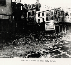 Bomb Damage to London Road-Norman Road Junction 1943